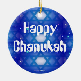 ORNEMENT ROND EN CÉRAMIQUE ORNAMENTS DE SPÉCIALITÉ DE CHANUKAH - MAGASIN DE