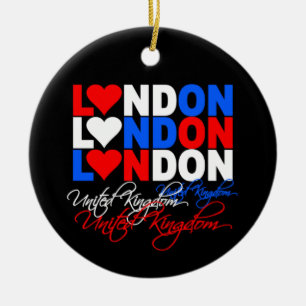 Ornement Rond En Céramique Ornamnet de Londres