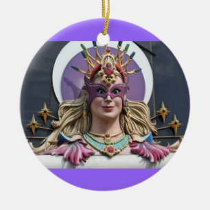 Ornement Rond En Céramique Ornement, rond, Vegas # 1