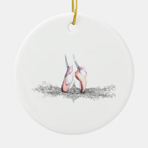 Ornement Rond En Céramique Pantoufles de ballet