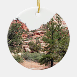 Ornement Rond En Céramique Parc national de Zion, Utah, Etats-Unis 16