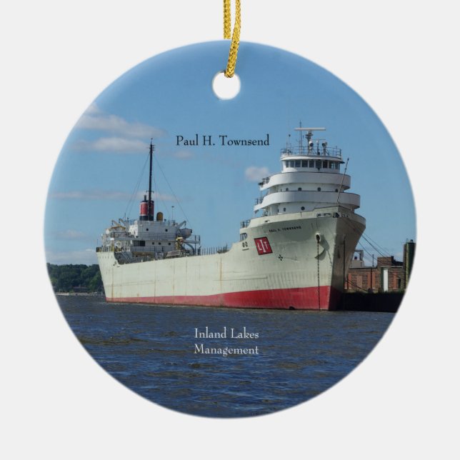 Ornement Rond En Céramique Paul H. Townsend (Devant)