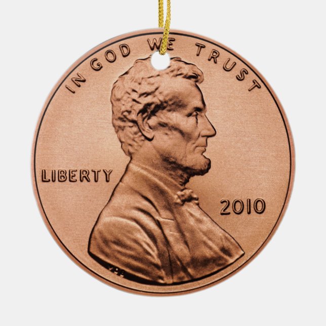 Ornement Rond En Céramique Penny (Devant)