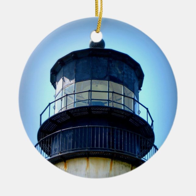 Ornement Rond En Céramique Phare de déception de cap (Devant)