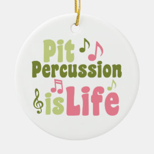 Ornement Rond En Céramique Pit Percussion est la vie