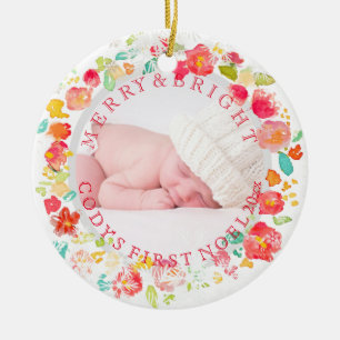 Ornement Rond En Céramique PixDezines sophie' garden Photo /DIY frame colors