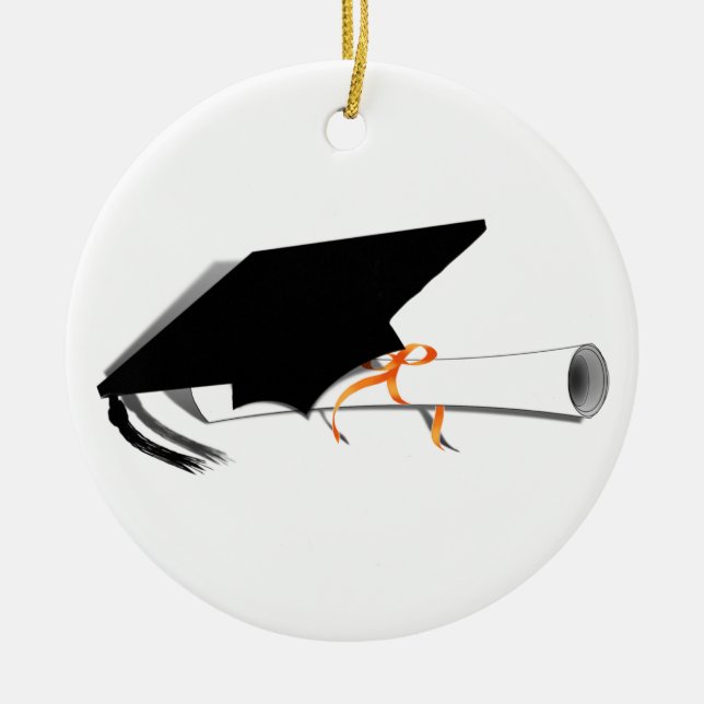 Ornement Rond En Céramique Plafond de diplôme avec diplôme (Devant)