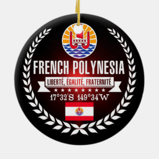 Ornement Rond En Céramique Polynésie française