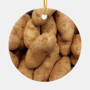Ornement Rond En Céramique Pommes de terre