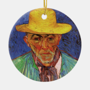 Ornement Rond En Céramique Portrait de Patience Escalier par Vincent van Gogh