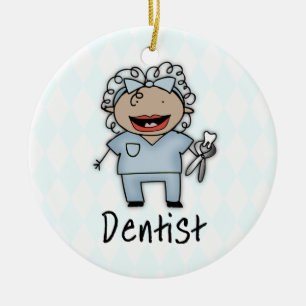 Ornement Rond En Céramique Professionnelle Dentiste