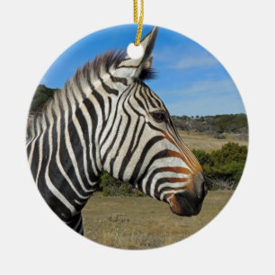 Ornement Rond En Céramique Profil Zebra de Hartmann à Fossil Rim