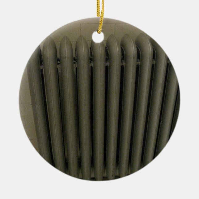 Ornement Rond En Céramique Radiateur (Devant)