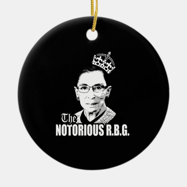 Ornement Rond En Céramique RBG notoire (Devant)