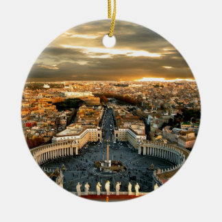 Ornement Rond En Céramique Rome