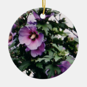 Ornement Rond En Céramique Rose de Sharon Ornament