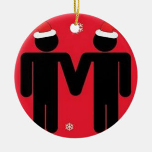 Ornement Rond En Céramique Santa gaies
