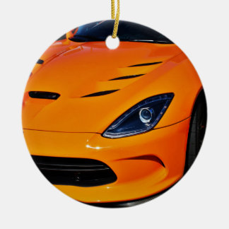 Ornement Rond En Céramique Serpent mordu