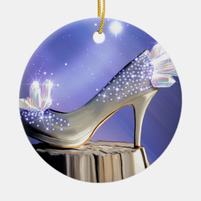 Ornement Rond En Céramique Si les ajustements de chaussure (Devant)