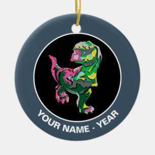 Ornement Rond En Céramique Silhouette Abstraite des boutons