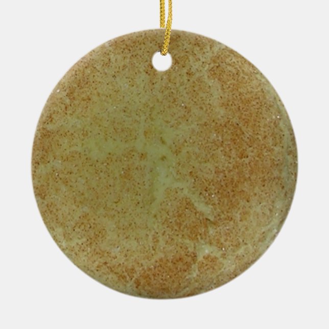Ornement Rond En Céramique Snickerdoodle Cookie Ornament (Devant)