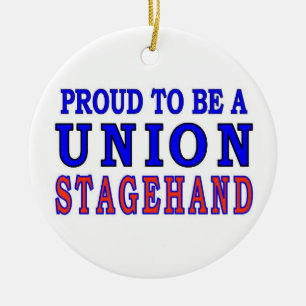 ORNEMENT ROND EN CÉRAMIQUE STAGEHAND DE L'UNION