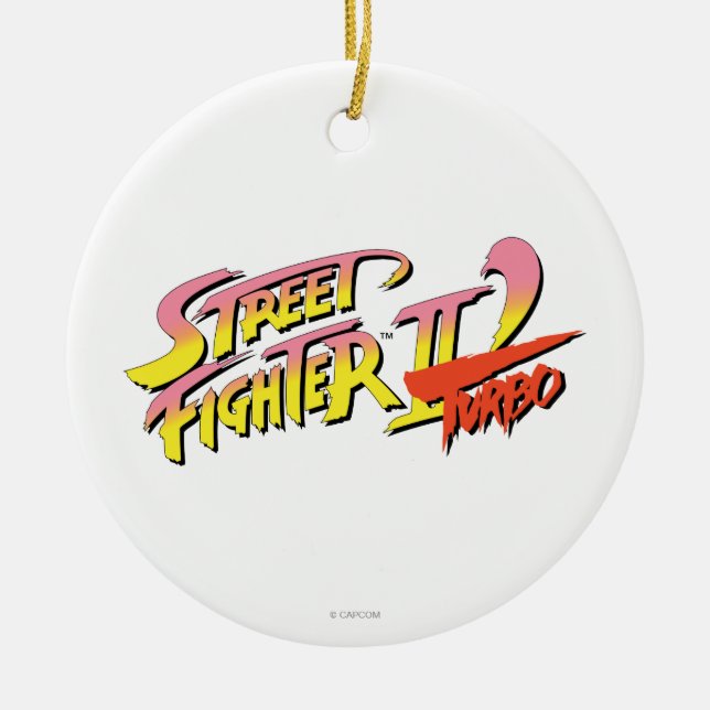Ornement Rond En Céramique Street Fighter II Turbo (Devant)