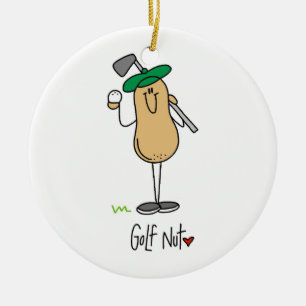 Ornement Rond En Céramique T-shirts et cadeaux Golf Nut