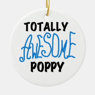Ornement Rond En Céramique T-shirts et GIfts Poppy absolument géniaux