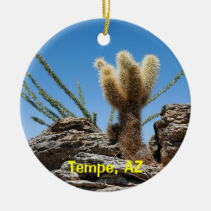 Ornement Rond En Céramique Tempe Arizona Keepsake