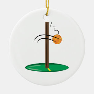 Ornement Rond En Céramique Tetherball