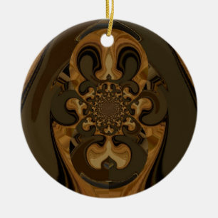 Ornement Rond En Céramique Tiger  Retro Graphics Hakuna Matata Gifts