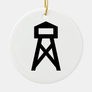 Ornement Rond En Céramique Tour de feu