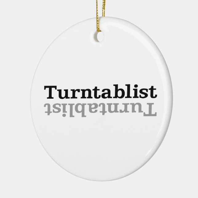 Ornement Rond En Céramique Turnstitut ʇ sılqɐ ʇ ud n (Gauche)