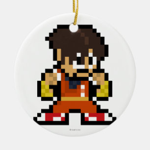 Ornement Rond En Céramique type à 8 bits