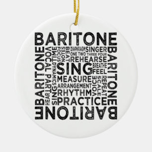 Ornement Rond En Céramique Typographie baritone