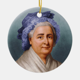 Ornement Rond En Céramique U.S. Première Madame Martha Dandridge Custis