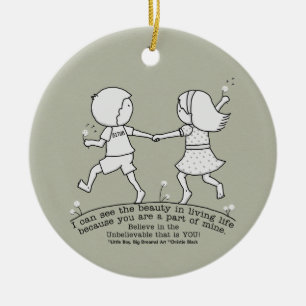 Ornement Rond En Céramique Une partie de ma vie