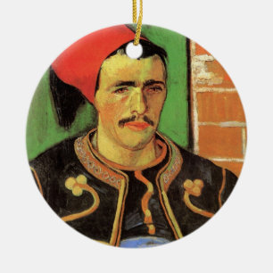Ornement Rond En Céramique Van Gogh, Le Zouave, Impressionnisme Vintage Art