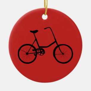 Ornement Rond En Céramique Vélo personnalisé