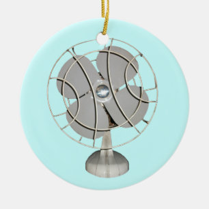 Ornement Rond En Céramique Ventilateur électrique rétro