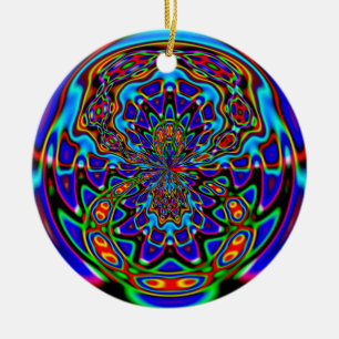 Ornement Rond En Céramique Vénus Trap