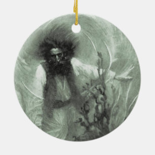 Ornement Rond En Céramique Vintage Pirates, capitaine Goldsack par Howard Pyl