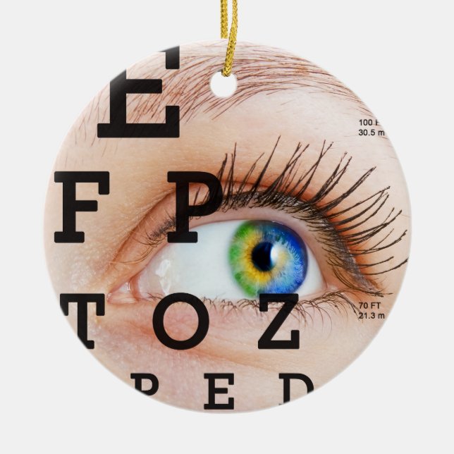 Ornement Rond En Céramique Vision / Eye Doctor - SRF (Devant)