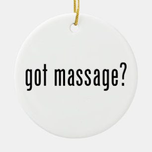 Ornement Rond En Céramique Vous avez reçu un massage ?