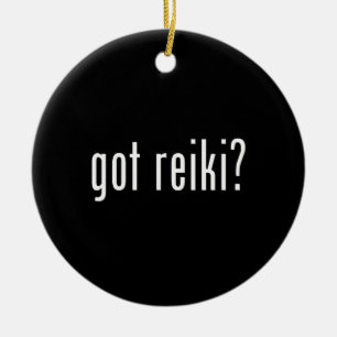 Ornement Rond En Céramique Vous avez Reiki ?