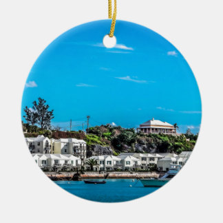 Ornement Rond En Céramique Vue des Bermudes