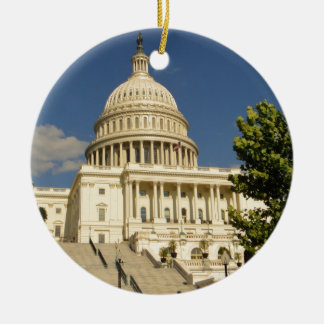 Ornement Rond En Céramique Washington D.C. Capitol Building