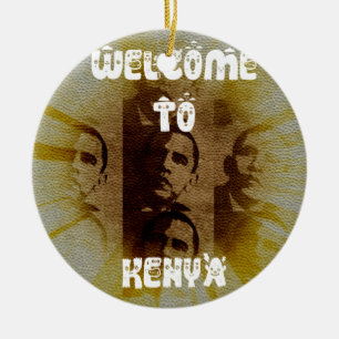 Ornement Rond En Céramique Welcome