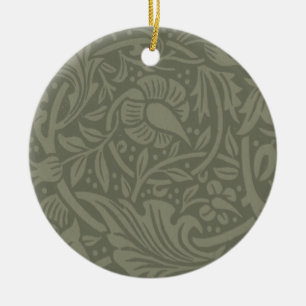 Ornement Rond En Céramique William Morris Daffodil Papier peint floral